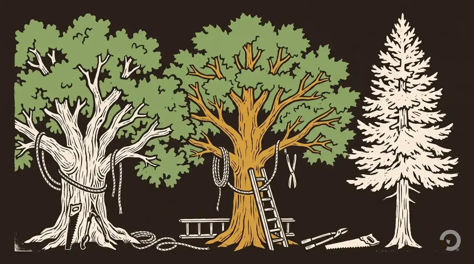 Woodcut illustration for the species identification section