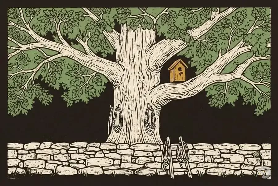 Woodcut illustration for the tree appraisal calculator